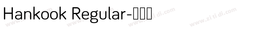 Hankook Regular字体转换